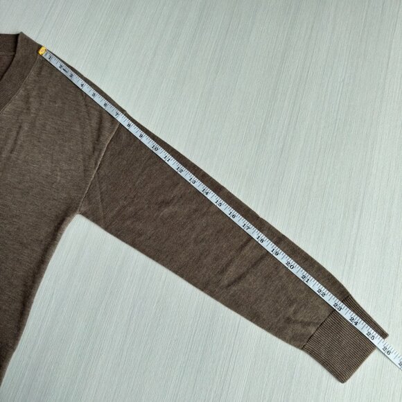 TREASURE & BOND Relaxed V Neck Sweater XS Brown Drop Shoulder High Low Tunic New - Picture 11 of 15